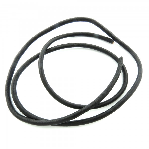 1m Lederriemen 6mm (2,98€ pro m) schwarz echt Band Riemen Lederband Lederschnur