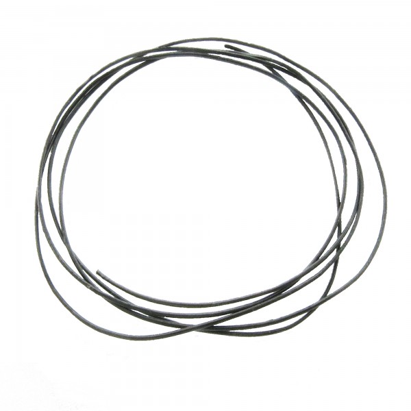 1m Lederband 1mm (1,48€ pro m) schwarz echt Lederschnur Lederriemen Kettenband