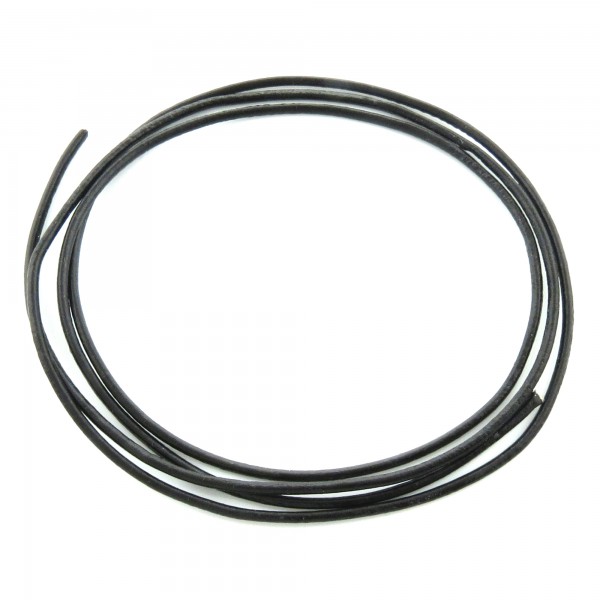 1m Lederband 2mm (1,75€ pro m) schwarz echt Leder Band Lederschnur Schmuckband