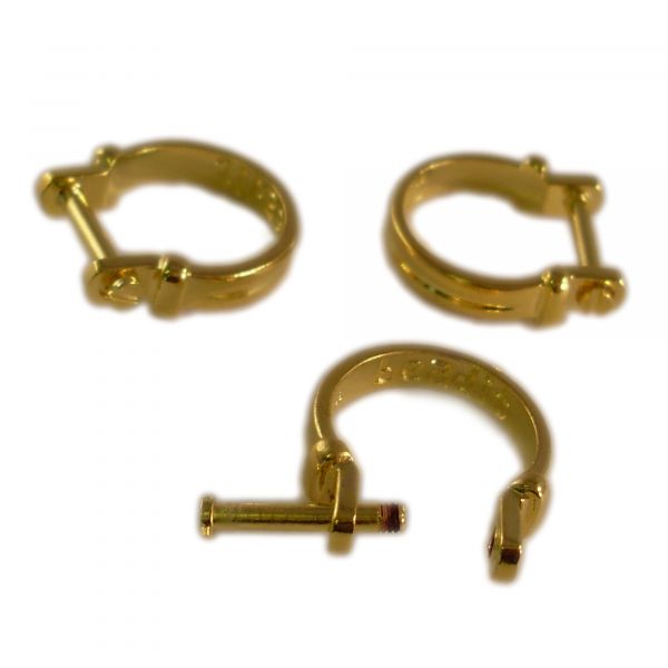 ABVERKAUF Wechselring Ring 54 17mm gold für European Beads Wechselschmuck