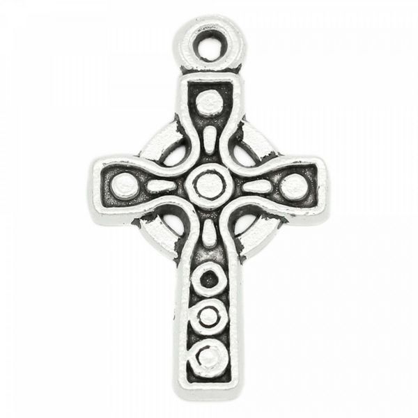 5 Kreuze 16x26mm Anhänger Bettelarmbandanhänger charm Rosenkranz cross kruzefix