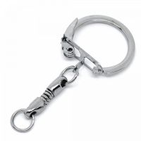 5 Schlüssel Anhänger Rohling 50mm Schlüsselring silber selber basteln machen 5 Schlüssel Anhänger Rohling 50mm Schlüsselring silber selber basteln machen