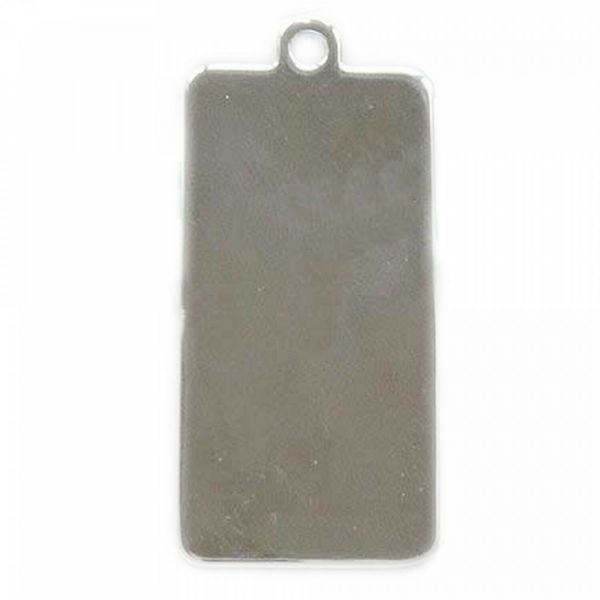 Anhänger Marke 39,5x18mm Erkennungsmarke blanko Dog Tag Hundemarke Rohling