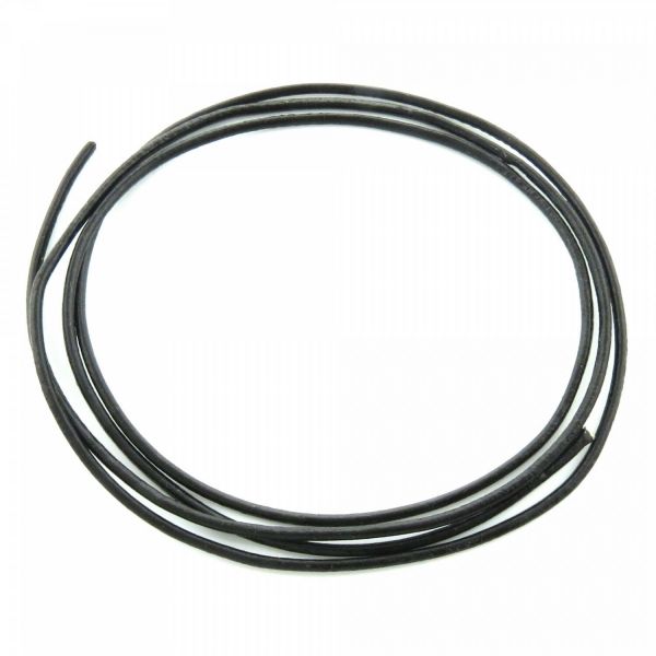 1m Lederband 2mm (1,75€ pro m) schwarz echt Leder Band Lederschnur Schmuckband