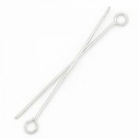 50 Ösenstifte 0,7 x 50 mm silber gold kupfer bronze Kettelstift Öse Augenstift 50 Ösenstifte 0,7 x 50 mm silber gold kupfer bronze Kettelstift Öse Augenstift