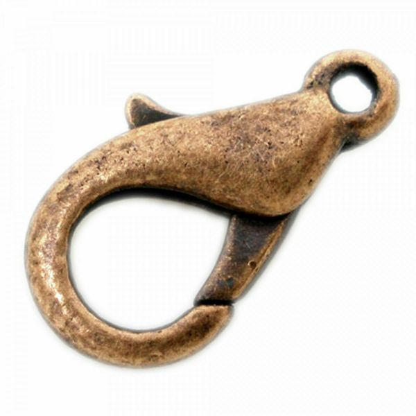 10 Karabiner 12mm silber gold kupfer bronze schwarz Verschluss Schließe 1,2cm