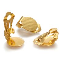 10 Ohrclips 19x12mm silber gold Clip Klebeplatte Ohrklemme Rohling Ohrschmuck 10 Ohrclips 19x12mm silber gold Clip Klebeplatte Ohrklemme Rohling Ohrschmuck