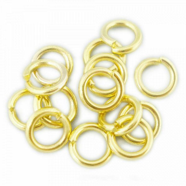 10 Biegeringe 1,5mm x 8mm offen silber gold Binderinge Verbinder Ösen Bindeösen