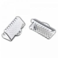 20 Klemmbleche 13x8mm silber kupfer bronze Bandklemme Endstücke Quetschbleche 20 Klemmbleche 13x8mm silber kupfer bronze Bandklemme Endstücke Quetschbleche