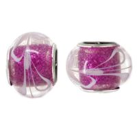 5 Lampwork European Beads transparent weiß pink grün braun od. orange Modulperle 5 Lampwork European Beads transparent weiß pink grün braun od. orange Modulperle