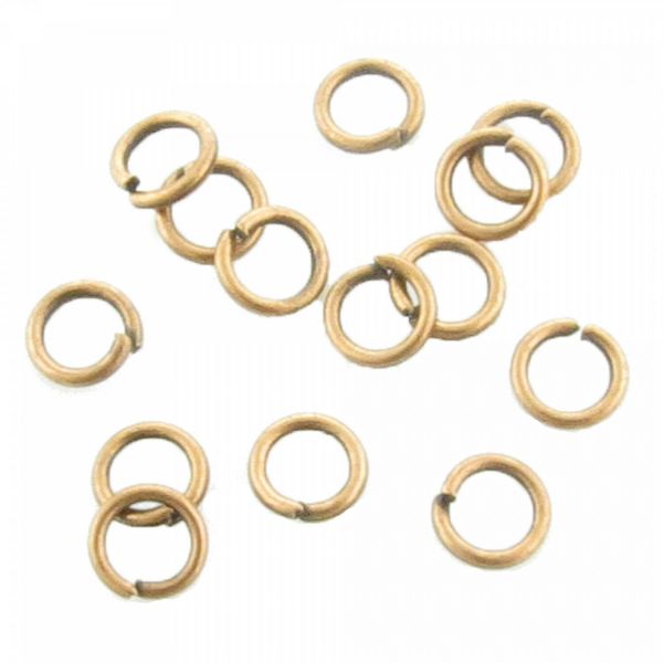 100 Biegeringe 4mm offen silber gold kupfer bronze schwarz Verbindungsringe Ösen