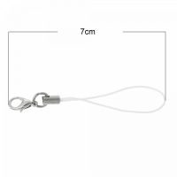 5 Handyanhänger Schlaufe 7cm Anhänger Schlaufe Band schwarz rot lila gold weiß 5 Handyanhänger Schlaufe 7cm Anhänger Schlaufe Band schwarz rot lila gold weiß