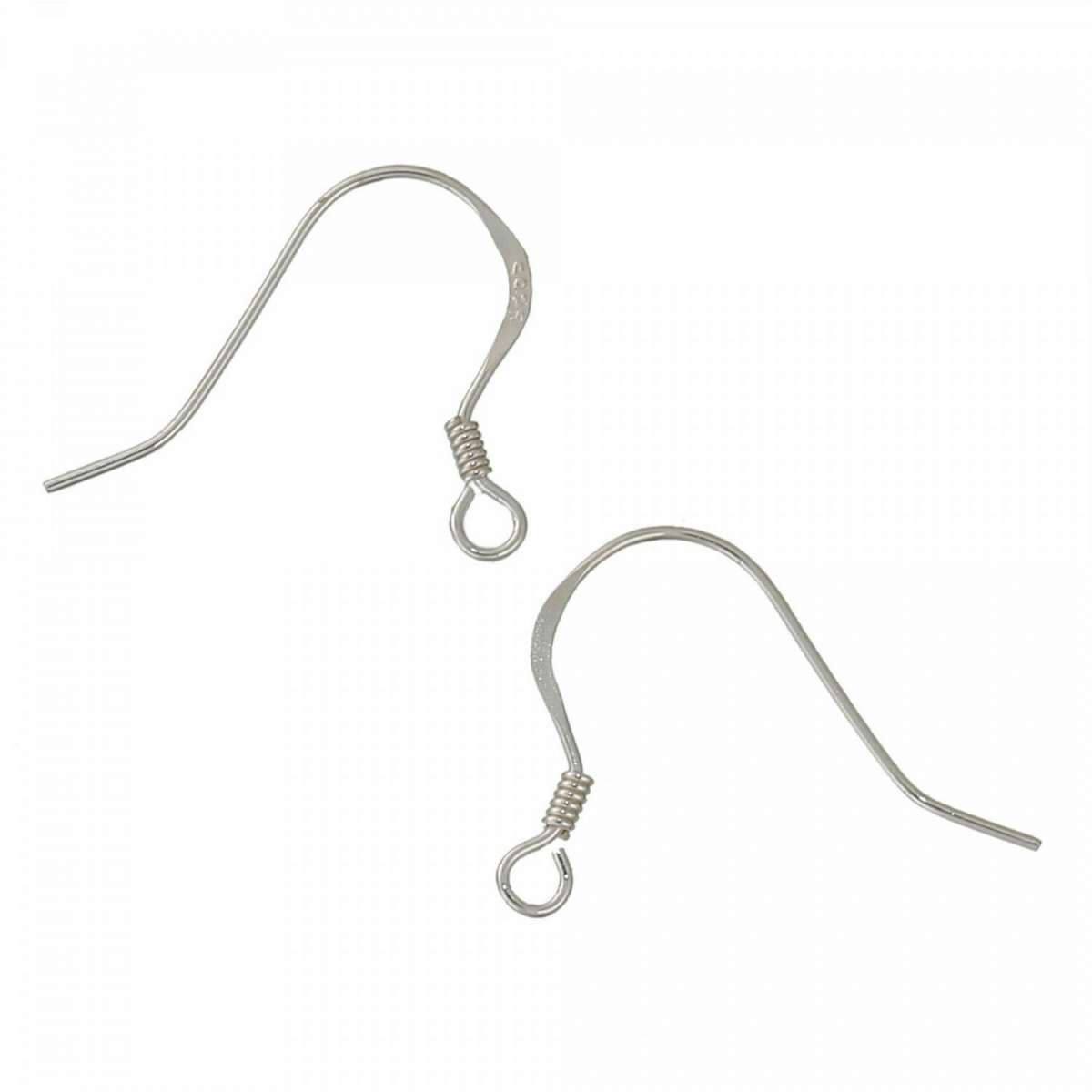 200x Ohrringhaken 18 Mm – Nickelfrei, Versilbert, Mit Spule & Kugel Für DIY Schmuck