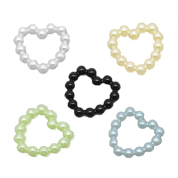 100 Deko Herzen 11mm weiß gelb blau grün schwarz Tischdeko Hochzeit scrapbooking