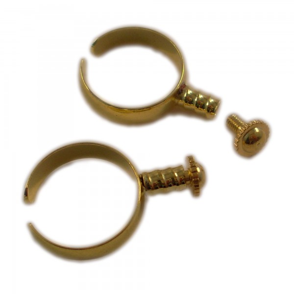 ABVERKAUF Wechselring European Beads 54-56 17-18mm gold für Großloch Perlen Ring Wechselschmuck