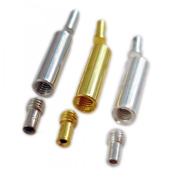 10 Dreh Verschlüsse für 1mm Draht 4x13mm silber gold Schmuck Drehverschluss
