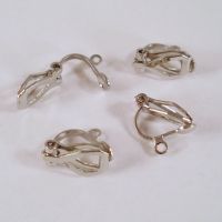 10 Ohrclips 12x6mm silber gold kupfer bronze schwarz Clips mit Öse Ohrklemme 10 Ohrclips 12x6mm silber gold kupfer bronze schwarz Clips mit Öse Ohrklemme